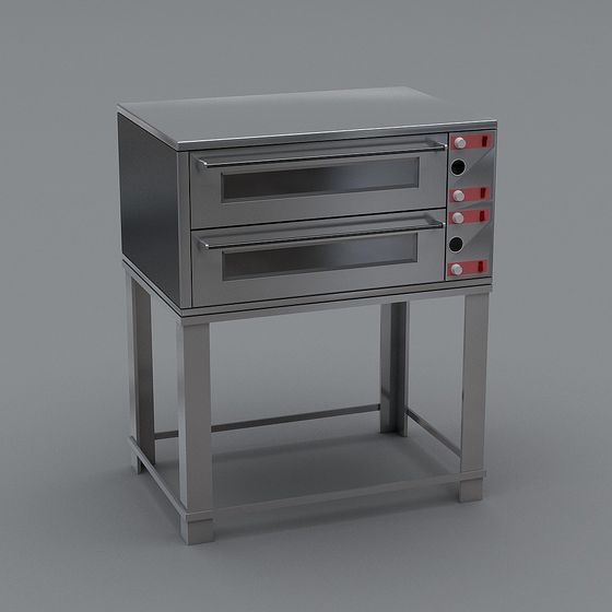 Stylish Commercial Oven 3D model for Modern Kitchens