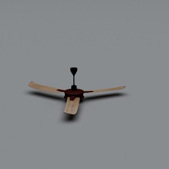 Elegant Minimalist Ceiling Fan 3D model