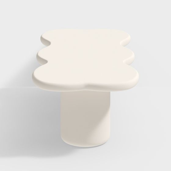 Wavy Side Table 3D model for Modern Interiors