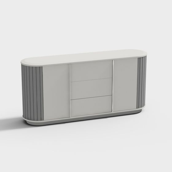 Elegant Storage Cabinet 3D model