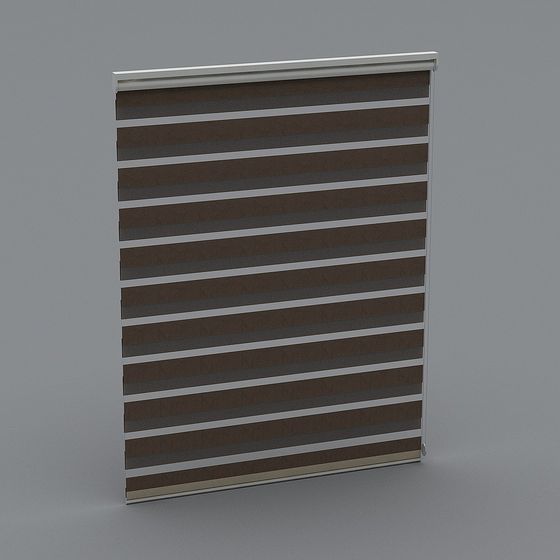 Stylish Zebra Blind 3D model for Modern Interiors