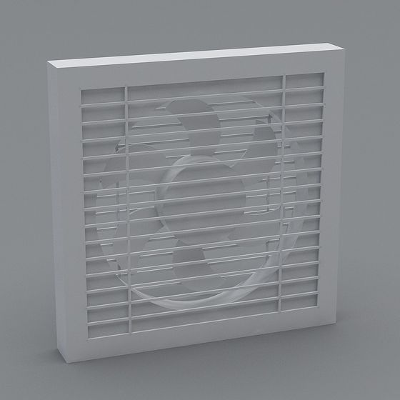 Unique Low-Polygon Vent 3D Model for Modern Design