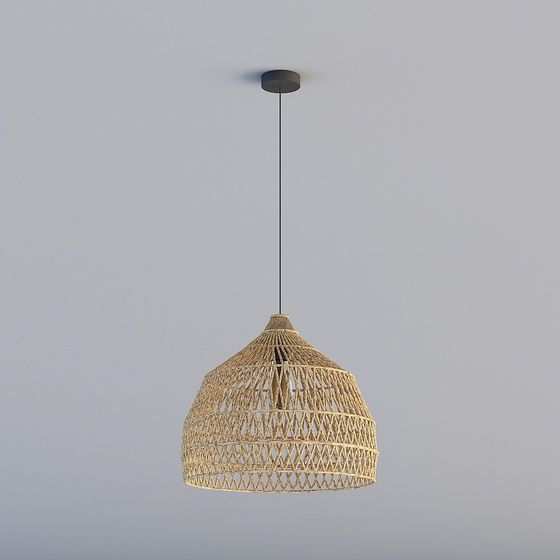LÁMPARA COLGANTE DE RATÁN
