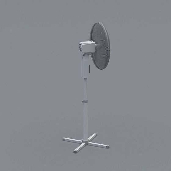 Modern Low-Poly Floor Fan 3D model