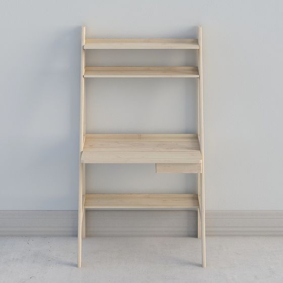 Elegant 3D Bookshelf Model for Contemporary Spaces