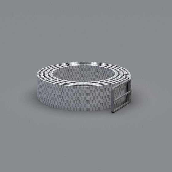 Minimalist Belt Low Poly 3D Model