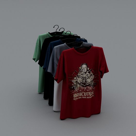 Stunning T-Shirt Series 3D Model for Creative Projects