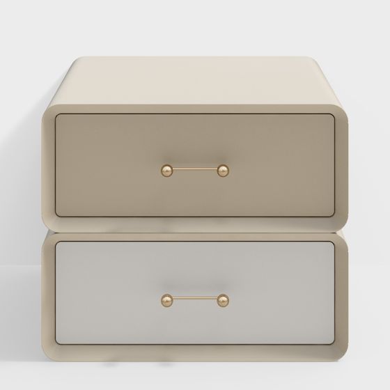 Modern Minimalist Nightstand 3D model