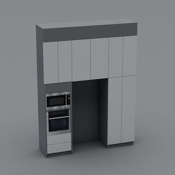 City Kitchen Cabinet 3D model