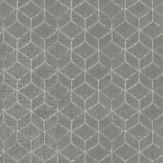 Buru Geometric Gray Jacquard Soft Material for Modern Interiors