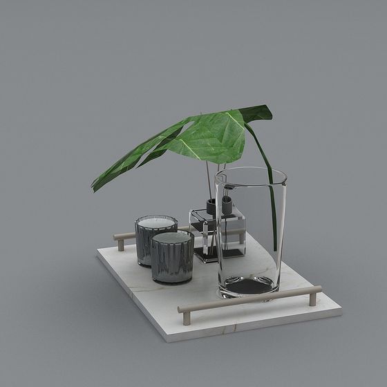 Urban Green Decor 3D model