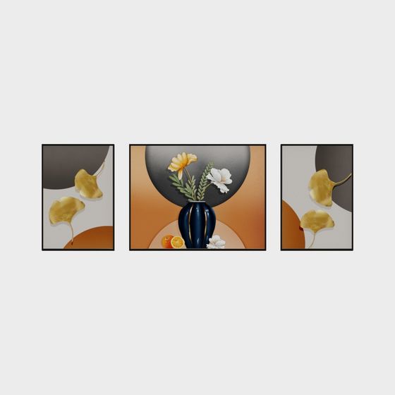 Artisan bijoutier du dragon - Série de luxe légère nordique - Peinture décorative en combo 2+1 - 6107