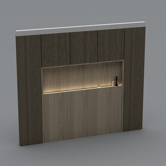 Minimalist Bookshelf 3D model for Modern Spaces