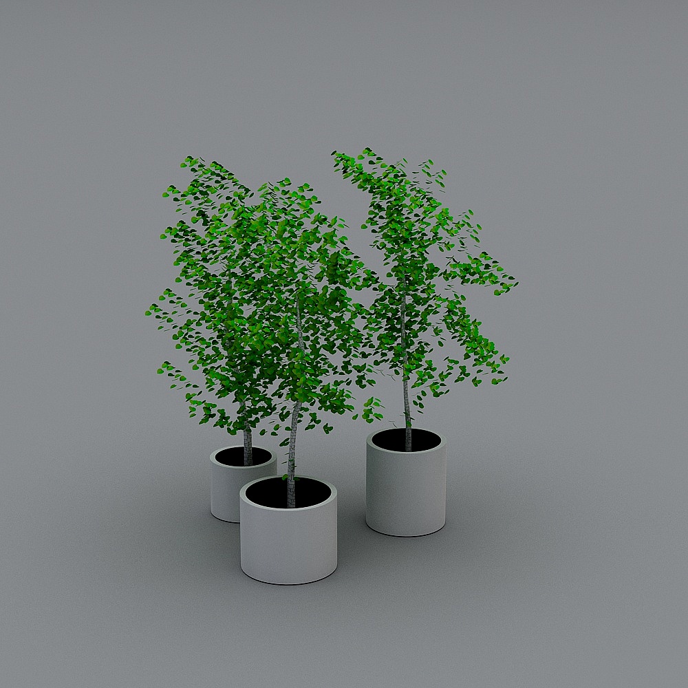 Urban Oasis 3D model - Lush Greenery for City Environments