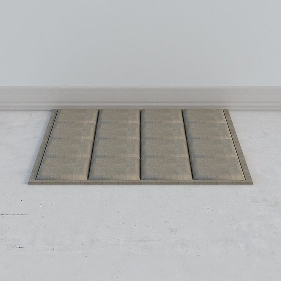 Stylish Low Polygon Concrete Floor Tile 3D model