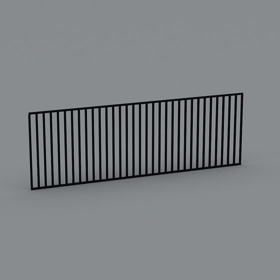 Simplistic and Elegant Metal Fence 3D Model