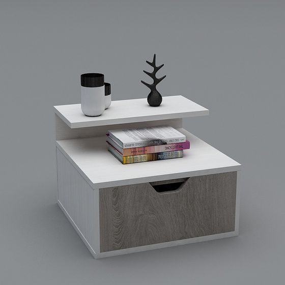 Modern Minimalist Nightstand 3D model