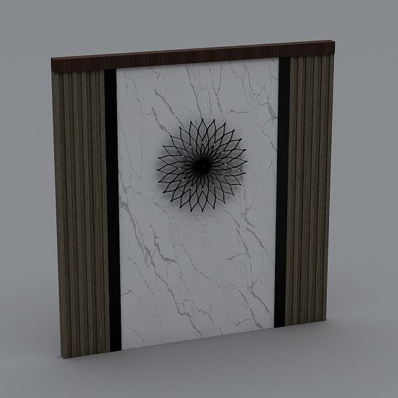 Marble Burst Panel 3D model