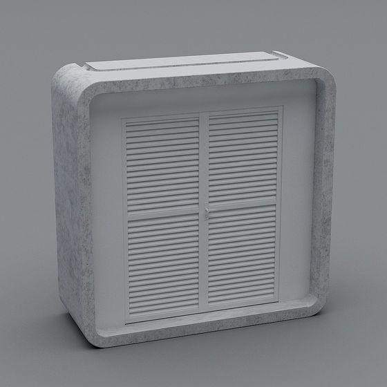 Concrete Style Vent 3D model