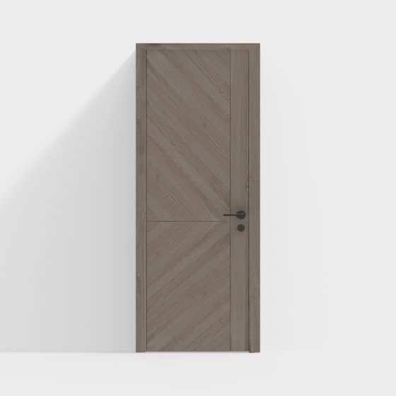 Stylish Low-Poly 3D Door Model for Modern Interiors