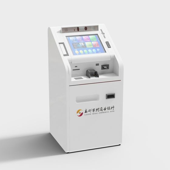 Realistic Self-Service Banking Terminal 3D Model