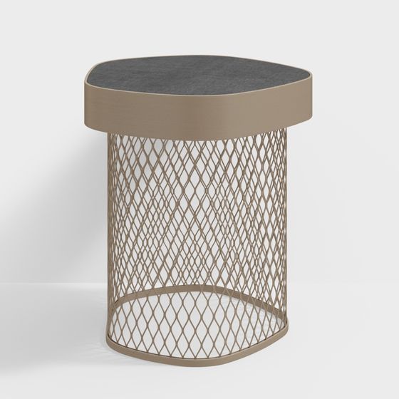 Window Side Table Poly Model Elegant Mesh Side Table 3D Model – Modern Low-Poly Design