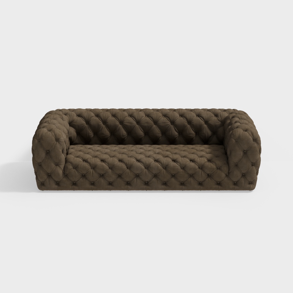 Luxurious Low-Poly 3D Sofa Model