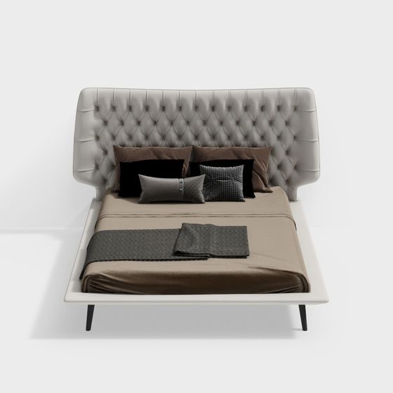 Urban Elegance Bed 3D model