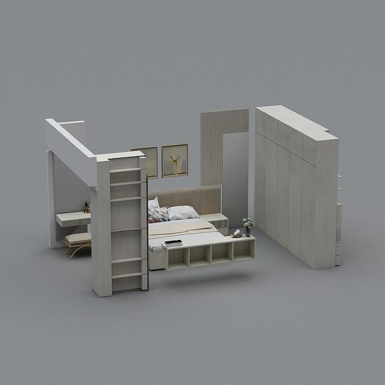 Urban Nook Low-Poly 3D model Design