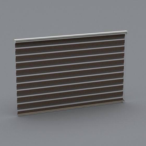 Louvered Window 3D model in Low Poly Style