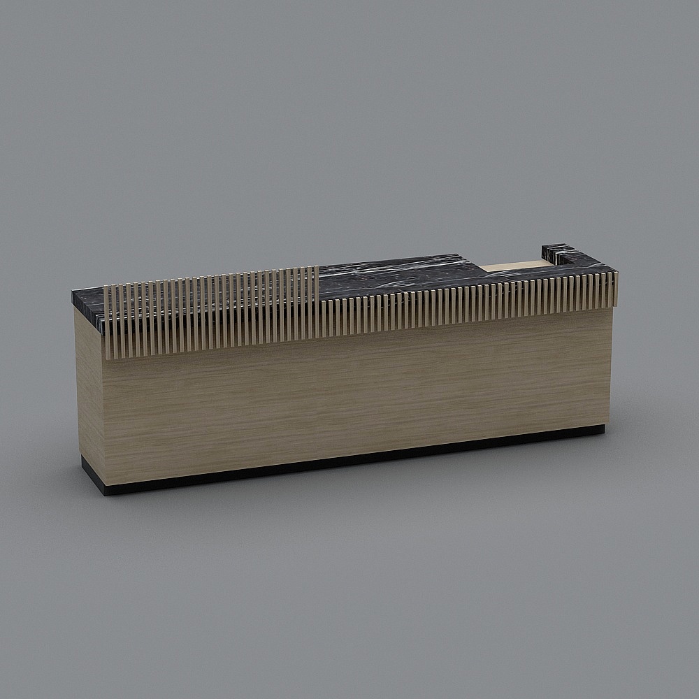 Minimalist Office Desk 3D model