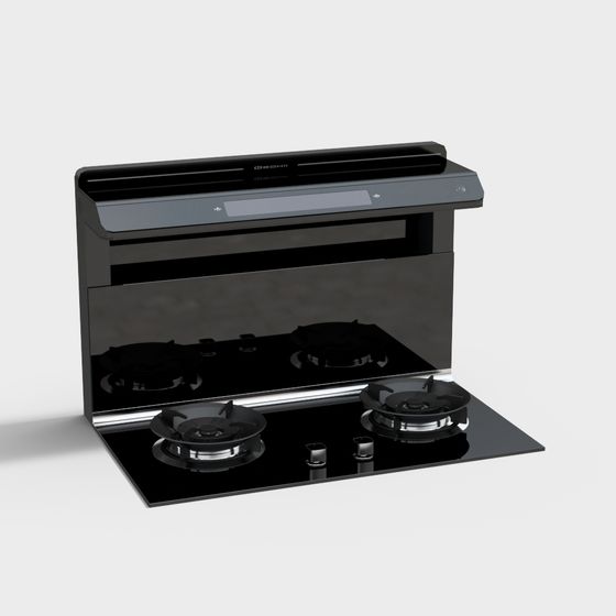 Stylish Gas Stove 3D Model for Modern Kitchens