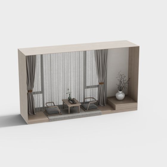 Tranquil Tea Room 3D model