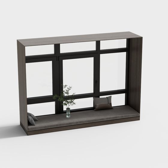 Asian Bay Windows,Black