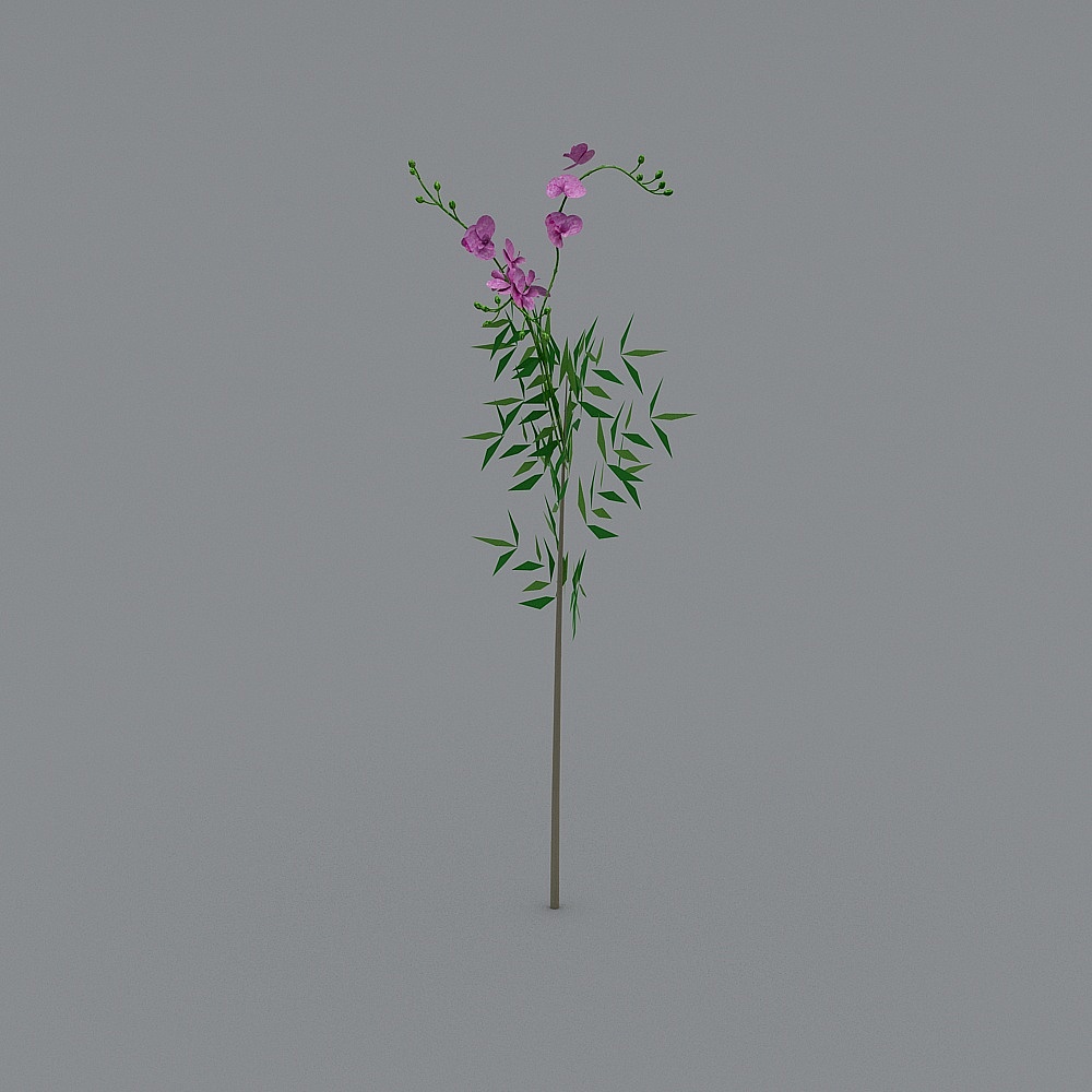 Charming Purple Wisteria 3D model for Creative Projects