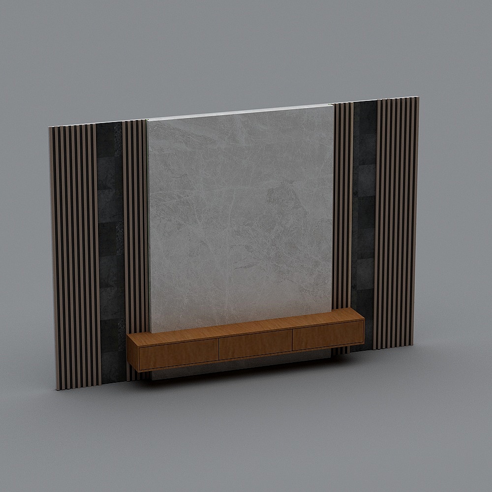 Urban Living Room Screen 3D model