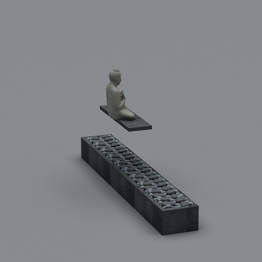 Meditative Zen 3D Model - Tranquil Space