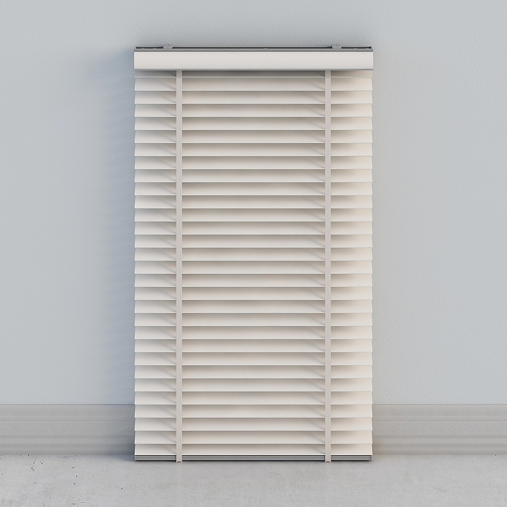 Minimalist Louvered Window Blind 3D model