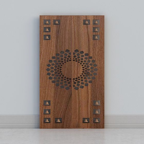 Wooden Art Screen 3D model
