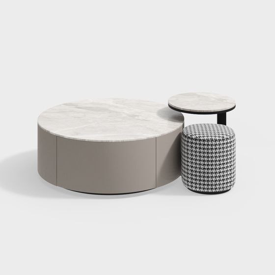 Urban Living Room Set 3D model for Creative Spaces