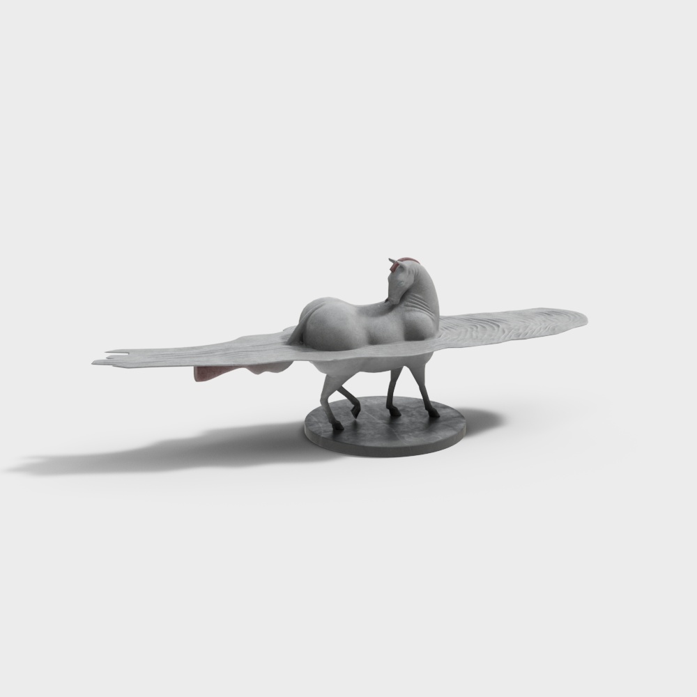 wing horse  sculpcture