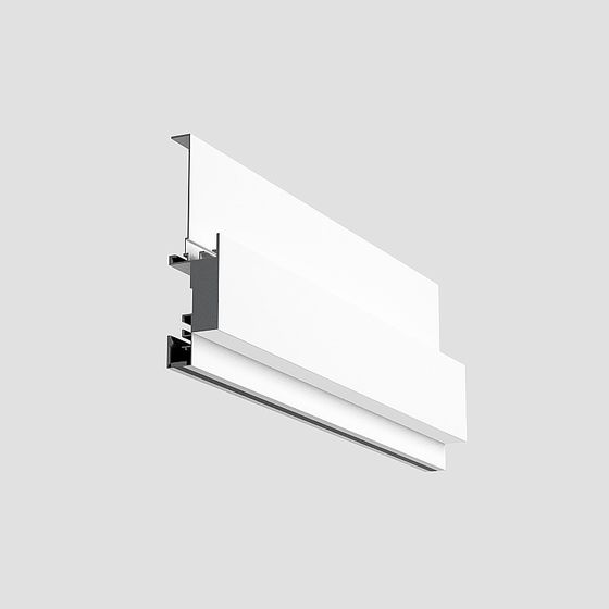 Angle Line 3D Model in Gray Finish