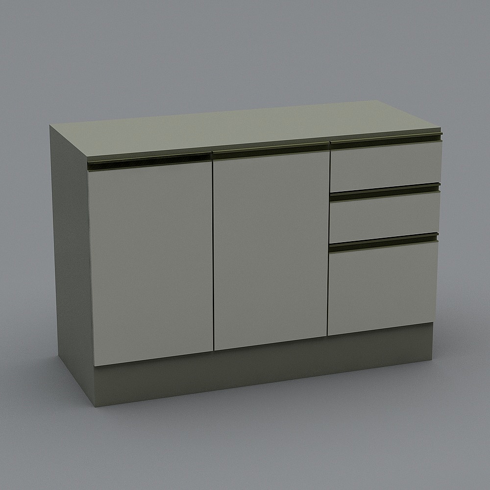 City Window Cabinet 3D model