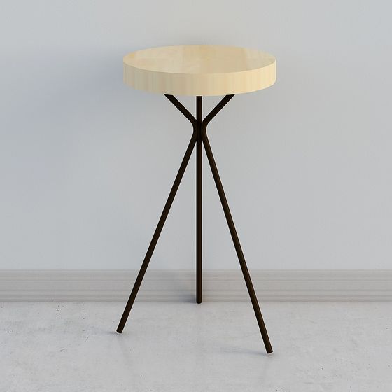 Tripod Side Table 3D model for Creative Projects