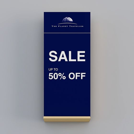 The Planet Traveller Promotional Sign 3D model