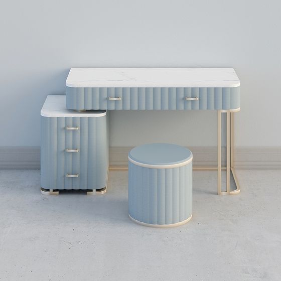 Stylish Vanity Set 3D model for Creative Projects