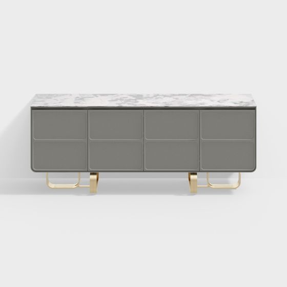 Urban Minimalist TV Cabinet 3D model