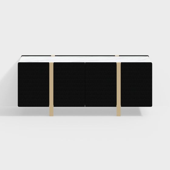Urban Minimalist TV Cabinet 3D model