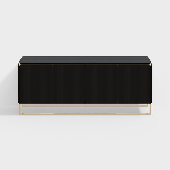 Urban Luxe TV Stand 3D model for Modern Spaces