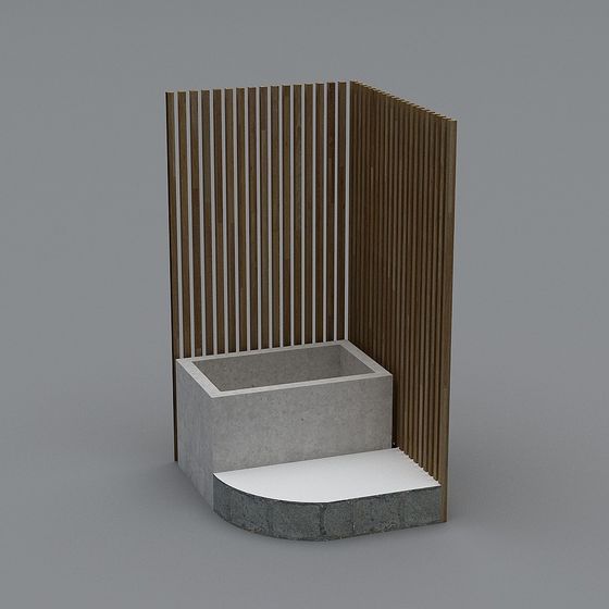 Brown Bath 3D Model for Luxurious Bathrooms